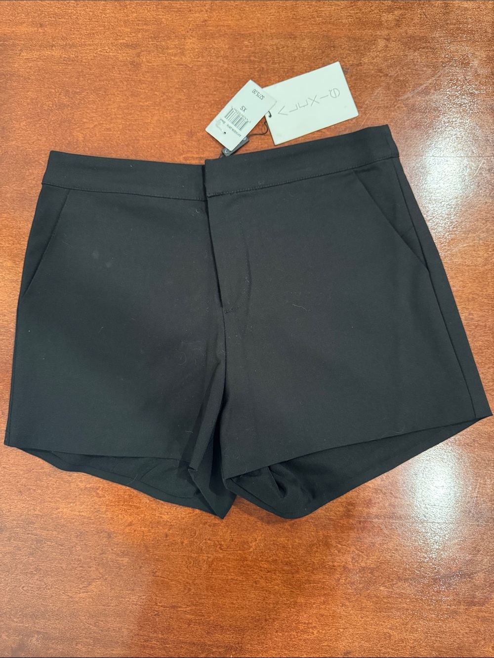 Alexis Black High-Waist Tailored Shorts